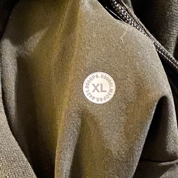 Lululemon French Terry Oversized Long Sleeve Crew Dark Olive Green XL M3DF8S - Picture 7 of 7